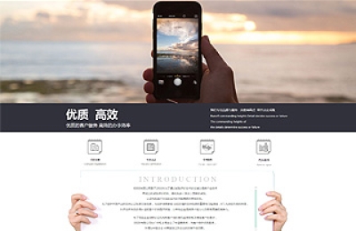 6019型簡潔型商業(yè)網(wǎng)站模板